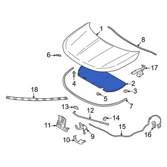Mitsubishi OE - Hood Insulation Pad