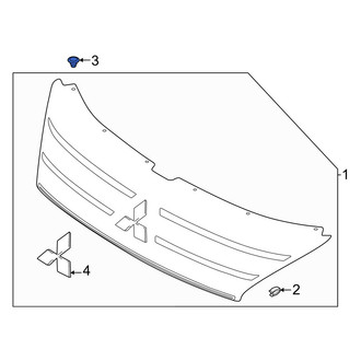 Mitsubishi OE - Grille Retainer