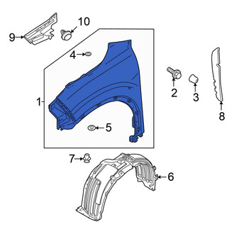 Mitsubishi OE - Front Left Fender