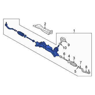 Mitsubishi OE - Rack and Pinion Assembly
