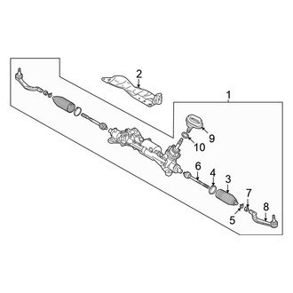 Mitsubishi OE - Steering Gear & Linkage (ES / SE / SE Launch Edition / SEL / SEL Launch Edition)