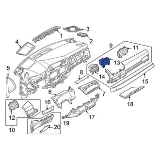 Mitsubishi OE - Right Inner Dashboard Air Vent