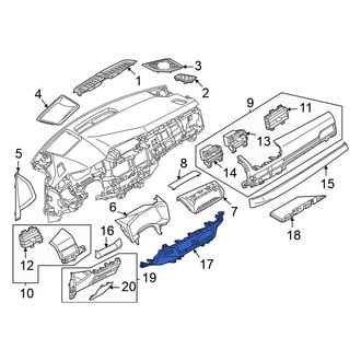 Mitsubishi OE - Center Instrument Panel Cover