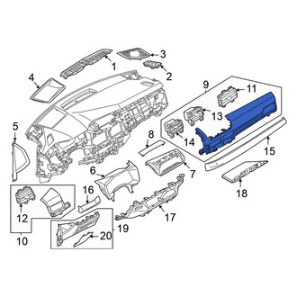 Mitsubishi OE - Right Instrument Panel Trim Panel