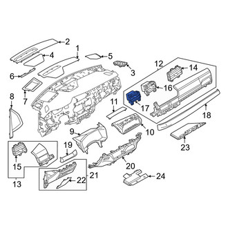 Mitsubishi OE - Left Inner Dashboard Air Vent