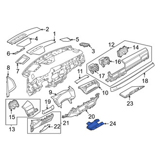 Mitsubishi OE - Left Lower Instrument Panel Cover