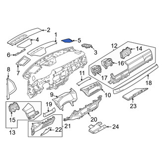 Mitsubishi OE - Front Left Speaker Cover