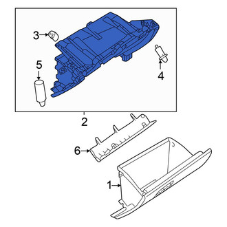 Mitsubishi OE - Front Glove Box Housing