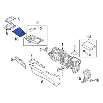 Mitsubishi OE - Automatic Transmission Shift Cover Plate