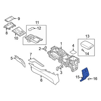 Mitsubishi OE - Rear Console Panel