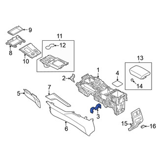 Mitsubishi OE - Rear Console Bracket