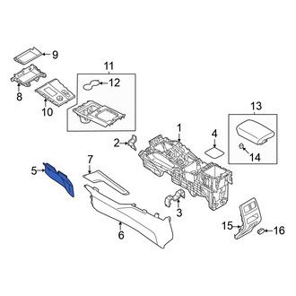 Mitsubishi OE - Left Lower Console Trim Panel