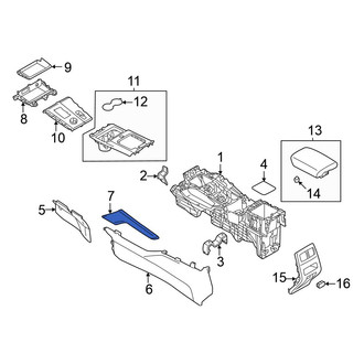 Mitsubishi OE - Left Upper Console Trim Panel