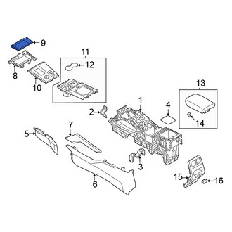 Mitsubishi OE - Front Console Mat