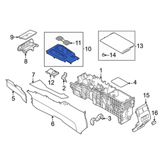 Mitsubishi OE - Automatic Transmission Shift Cover Plate