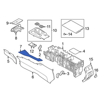 Mitsubishi OE - Left Upper Console Trim Panel