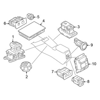 Mitsubishi OE - Console - Electrical Components (ES / Platinum Edition / Ralliart)