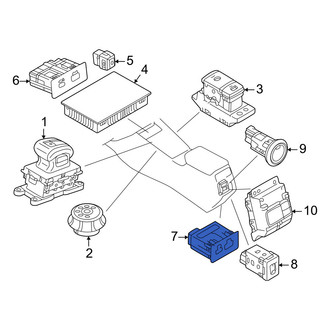 Mitsubishi OE - Rear Audio Auxiliary Jack