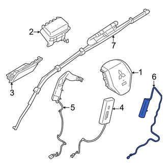 Mitsubishi OE - Rear Left Seat Air Bag