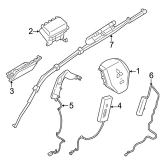 Mitsubishi OE - Restraint Systems - Air Bag Components (Air Bags)