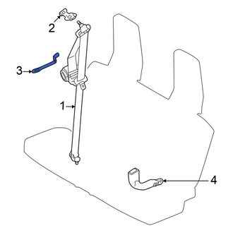Mitsubishi OE - Rear Right Seat Belt Guide
