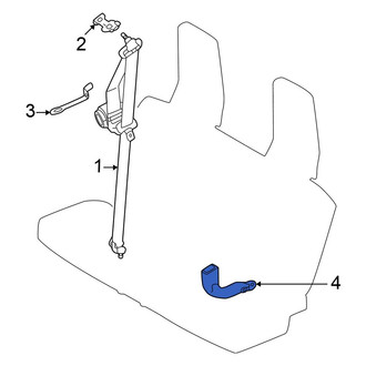 Mitsubishi OE - Front Left Seat Belt Receptacle