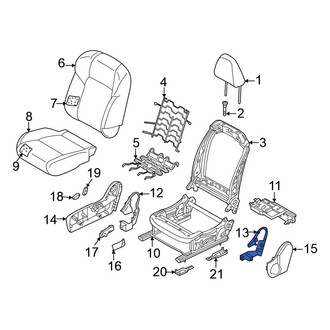 Mitsubishi OE - Front Right Inner Seat Back Recliner Adjustment Mechanism Cover