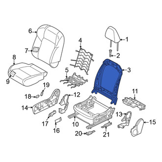 Mitsubishi OE - Front Right Seat Back Frame