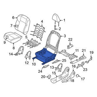 Mitsubishi OE - Front Left Seat Track