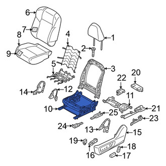 Mitsubishi OE - Front Left Seat Track
