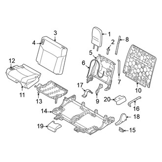 Mitsubishi OE - Seats & Tracks - Third Row Seats (SEL)