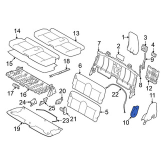 Mitsubishi OE - Rear Left Seat Trim Panel