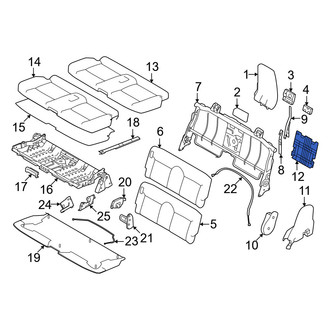 Mitsubishi OE - Rear Seat Back Panel