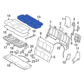 Mitsubishi OE - Rear Seat Cover
