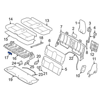 Mitsubishi OE - Rear Folding Seat Latch Release Handle