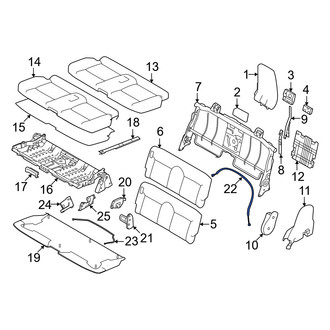 Mitsubishi OE - Rear Left Upper Folding Seat Release Cable
