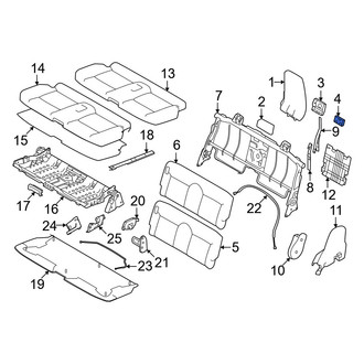 Mitsubishi OE - Rear Seat Back Panel Cap