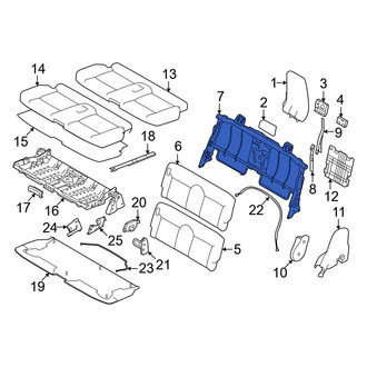 Mitsubishi OE - Rear Seat Back Frame
