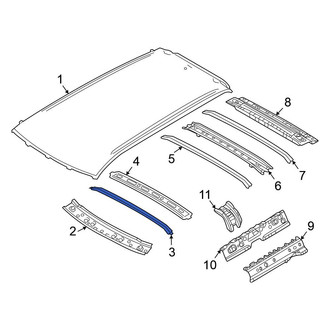 Mitsubishi OE - Front Roof Bow