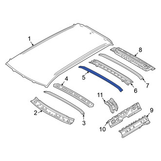 Mitsubishi OE - Center Roof Bow