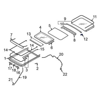Mitsubishi OE - Left Sunroof Reinforcement Bracket