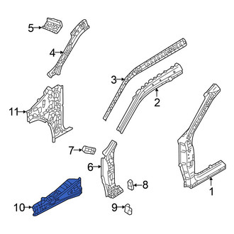 Mitsubishi OE - Front Left Fender Apron Reinforcement
