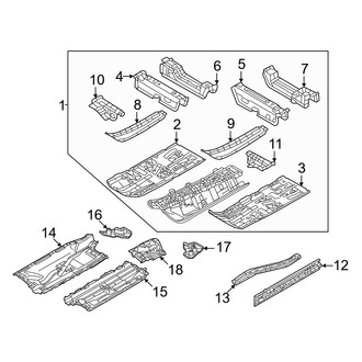 Mitsubishi OE - Front Floor Pan