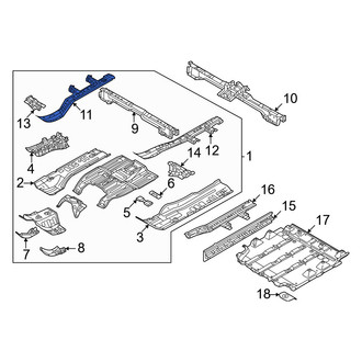 Mitsubishi OE - Front Right Floor Side Rail