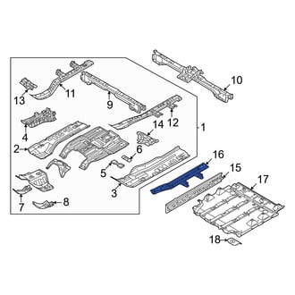 Mitsubishi OE - Front Left Floor Side Rail Reinforcement