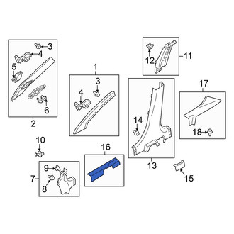 Mitsubishi OE - Front Left Door Sill Plate