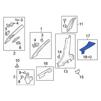 Mitsubishi OE - Rear Left Door Sill Plate