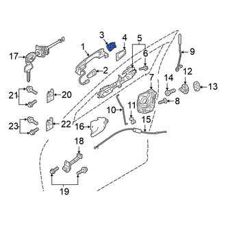 Mitsubishi OE - Front Left Exterior Door Handle Cover