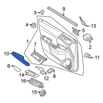 Mitsubishi OE - Front Left Door Armrest