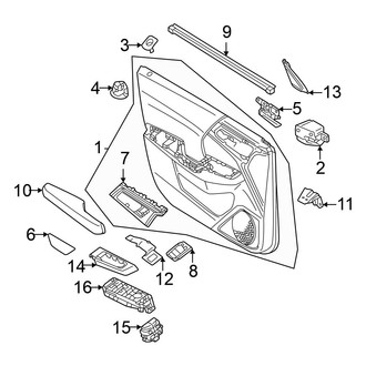 Mitsubishi OE - Front Door - Interior Trim